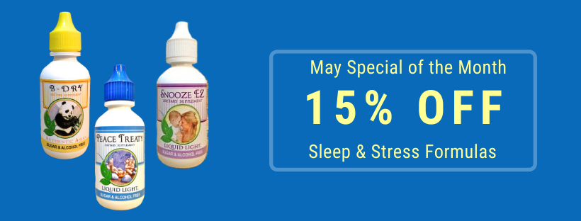 15% off herbal sleep and herbal stress support formulas